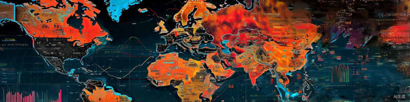 东南亚、中东、拉美地区地图与市场增长数据可视化图，突出显示人口红利与电商渗透率