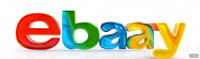 eBay彩色字母拼接标志