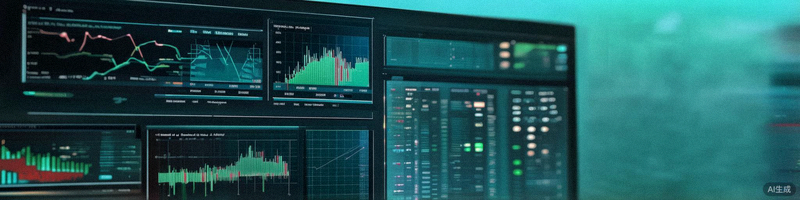 现代化的数据仪表盘与可视化图表展示多个关键业务指标实时动态