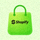 Shopify绿色购物袋品牌图标