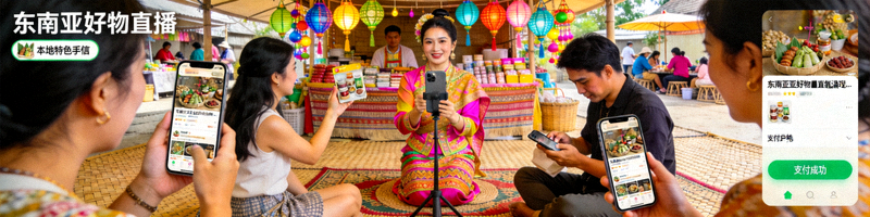 东南亚市场电商直播与移动支付活跃场景