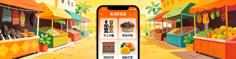 非洲市场移动端贸易与本地化商品展示
